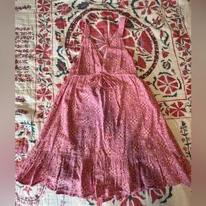 Urban outfitters pink backless sundress